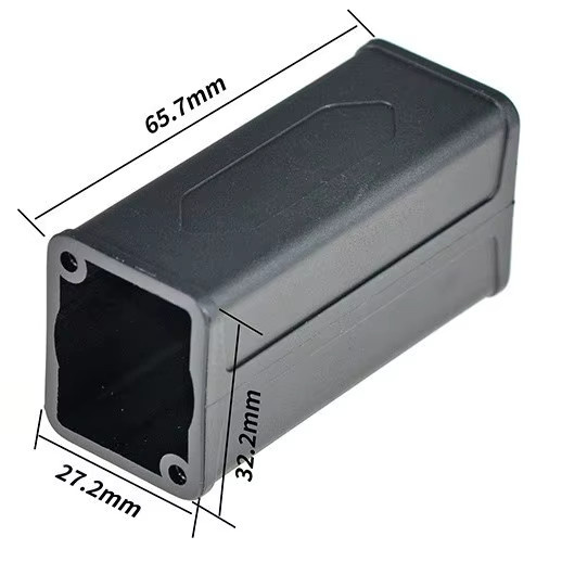 FRHY Schalttafelmontage-Adapter für LED PowerCon AC-Koppler und Speakon, Schwarz, 65 mm - Bild 2