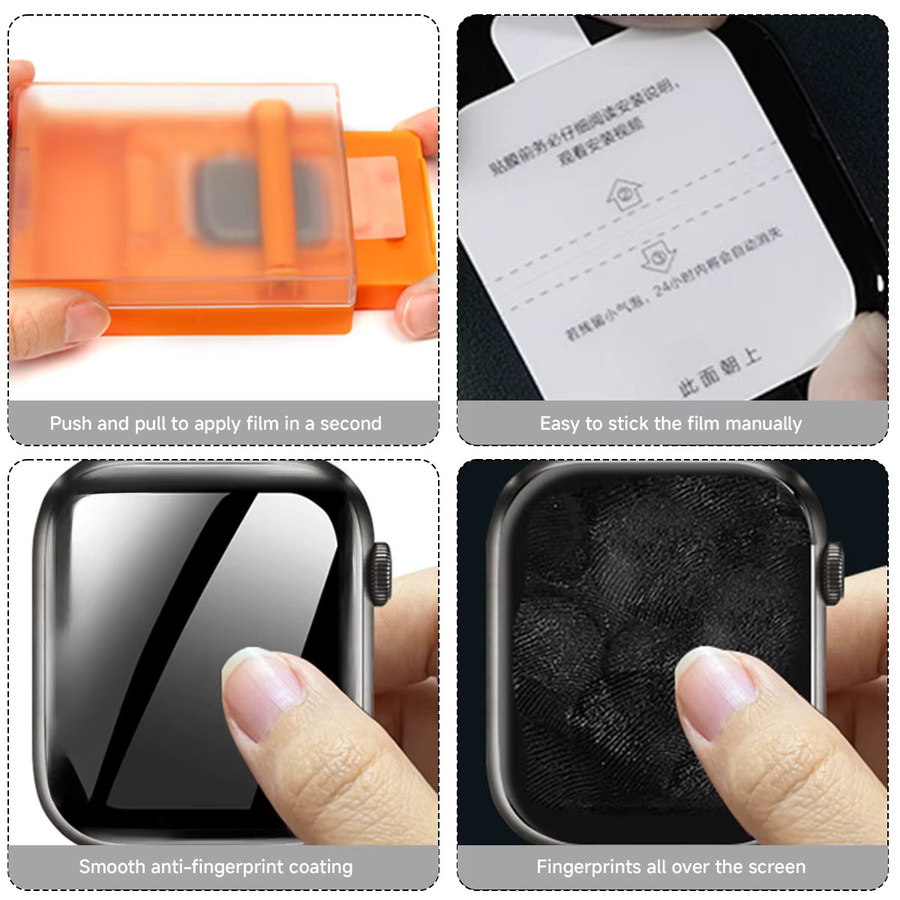OAKCHARM Displayschutzfolie Keramik, transparent, Apple iWatch Ultra - Bild 3
