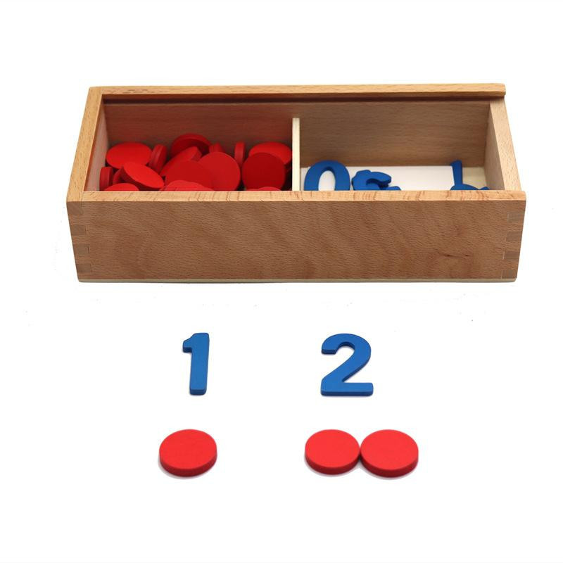 Activating Toys Montessori Holz Karten Mathematik Spielzeug, multicolour - Bild 2