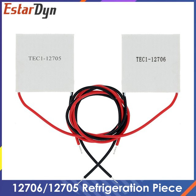 Estardyn Thermoelektrischer Peltier-Kühler TEC1-12706 Halbleiterkühlung 12 V, Breite: 4 cm, Breite: 4 cm - Bild 1