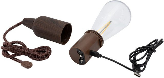 Securit 3er-Set Copenhagen LED-Leuchten für Innen und Außen in Braun mit magnetischem Ladekabel, H x B x T: 22 x 6,5 x 0,44 cm - Bild 1