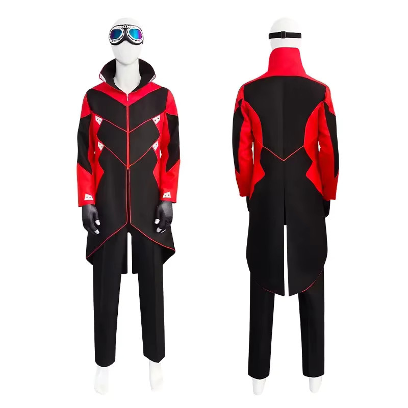 Cosfans Dr Eggman Cosplay Kostüm Ivo Robotnik, Jacke, Hosen, Brille, Handschuhe - Bild 2