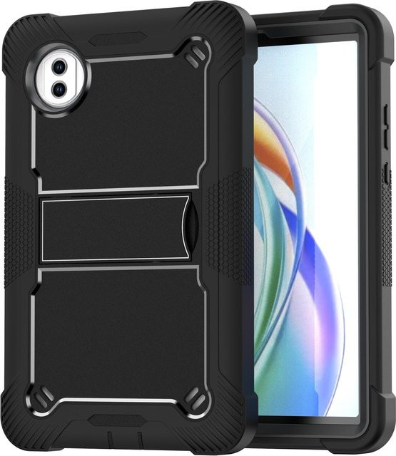 Stoßfeste Armor Tablet-Hülle für Huawei Honor Pad X7 8,7 Zoll (JMS-W09, JMS-L09) mit Ständerfunktion in Schwarz - Bild 1