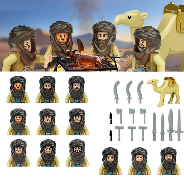 Keeppley Naher Osten Wüste Saudi-Arabien Männer Bausteine mit Kamel, Mini-Actionfiguren - Bild 1