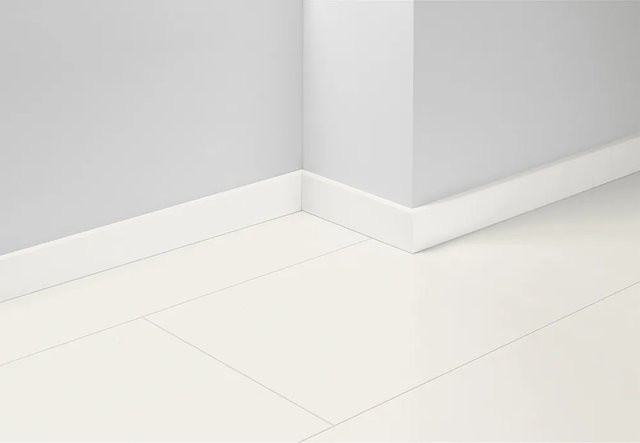 Parador Sockelleiste SL 18 Modern Weiß grundiert Höhe: 7 cm, Tiefe: 1,65 cm, Länge: 220 cm - Bild 1