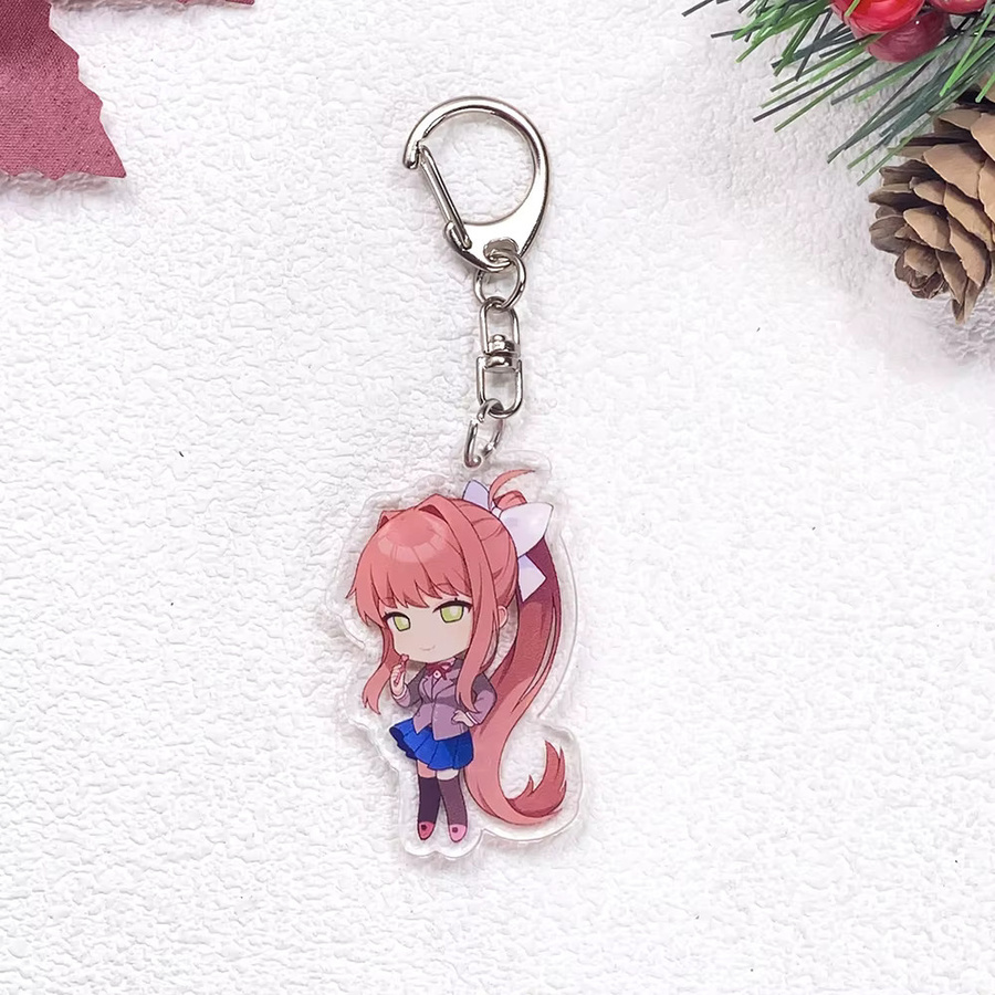 Doki Doki Literature Club Schlüsselanhänger, Acryl, Bunt, Unisex - Bild 1