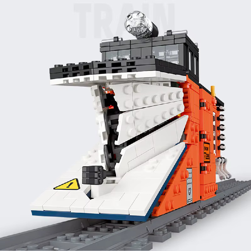 Barweer Klemmbausteine Technik Schneeschaufel-Zug Set mit 945 Teilen, Mehrfarbiges Modell für Erwachsene und Kinder - Bild 4