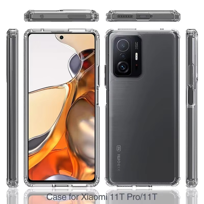 Stoßfeste Schutzhülle für Xiaomi 12, 13T Pro, 12X, Mi 11 Lite 5G, 11i, 13, 12T und Poco F5 Pro in Transparent - Bild 3