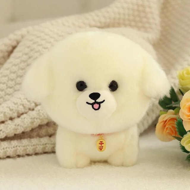 Bai Fen Bai Toys Welpen-Weichpuppe, Plüschtiere, Weiß, 20cm - Bild 1