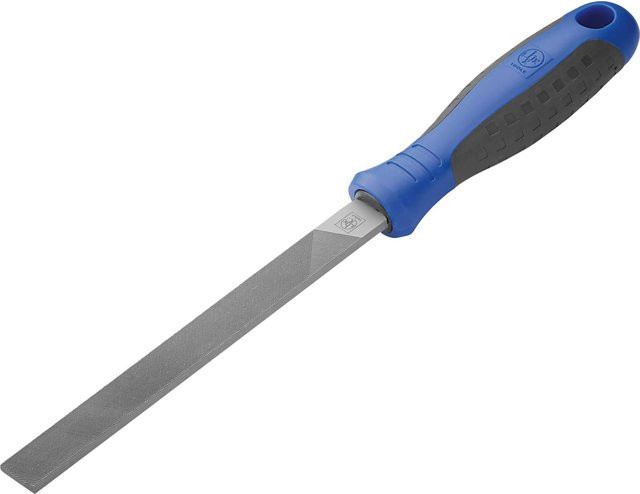 LUX-TOOLS Werkstattfeile flachstumpf in Blau, Länge: 150 mm - Bild 1