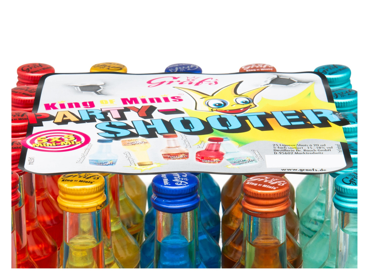 Gräf´s King of Minis Party-Shooter Liqueur & Aperitif 5 x 0,05 l - Bild 2
