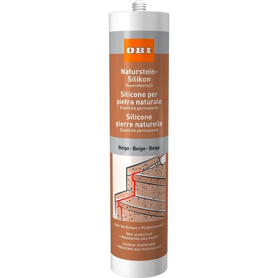 OBI Naturstein-Silikon Beige, schimmelresistent, 310 ml - Bild 2