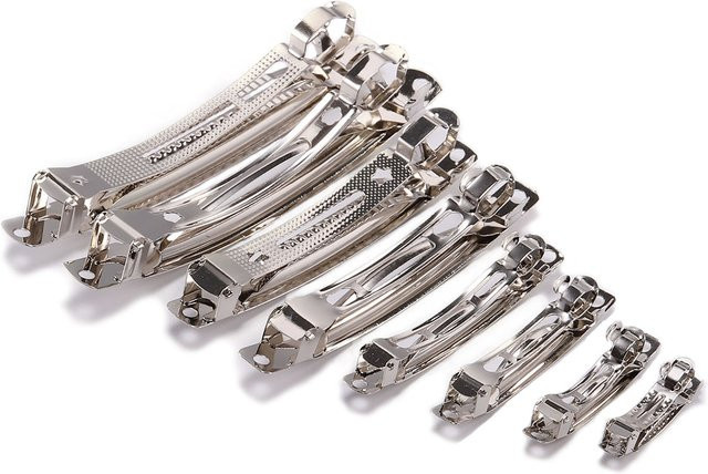 YouYoungDifferent Haarspange, Rhodium, Bogen, 10 Stück - Bild 1