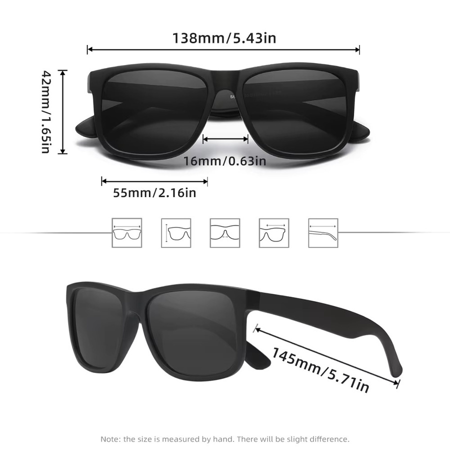 RIVIERSUN Sonnenbrille Square, Vollrand, Kunststoff, Unisex, black - Bild 2
