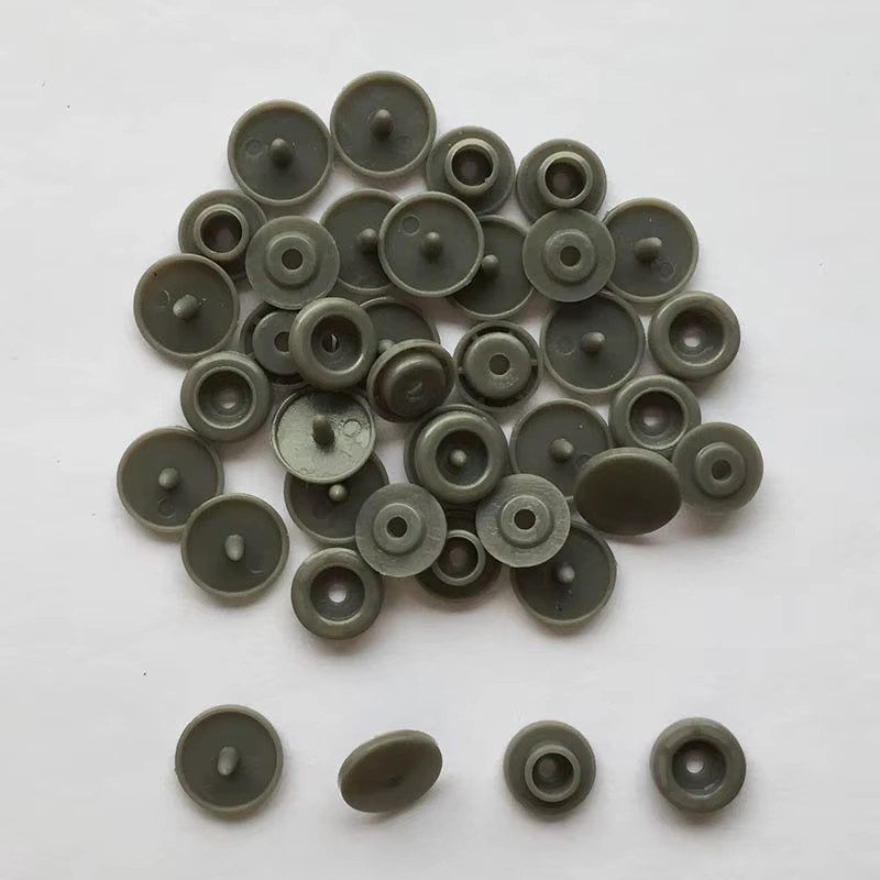 QIMONTON Druckknöpfe aus Kunststoff und Harz in Schwarz, 100 Sets T5 Bekleidungszubehör für Babykleidung und Lätzchen - Bild 3