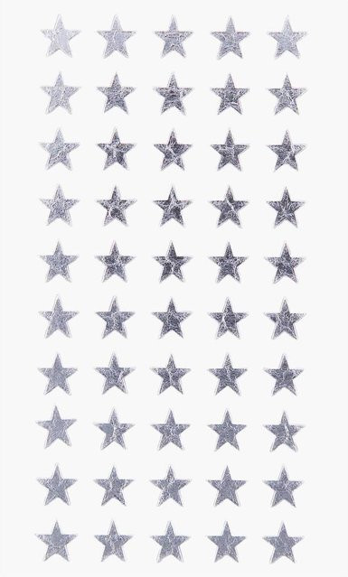 Rico Design Paper Poetry Sticker Sterne in Silber, 10 mm, 4 Bogen - Bild 1