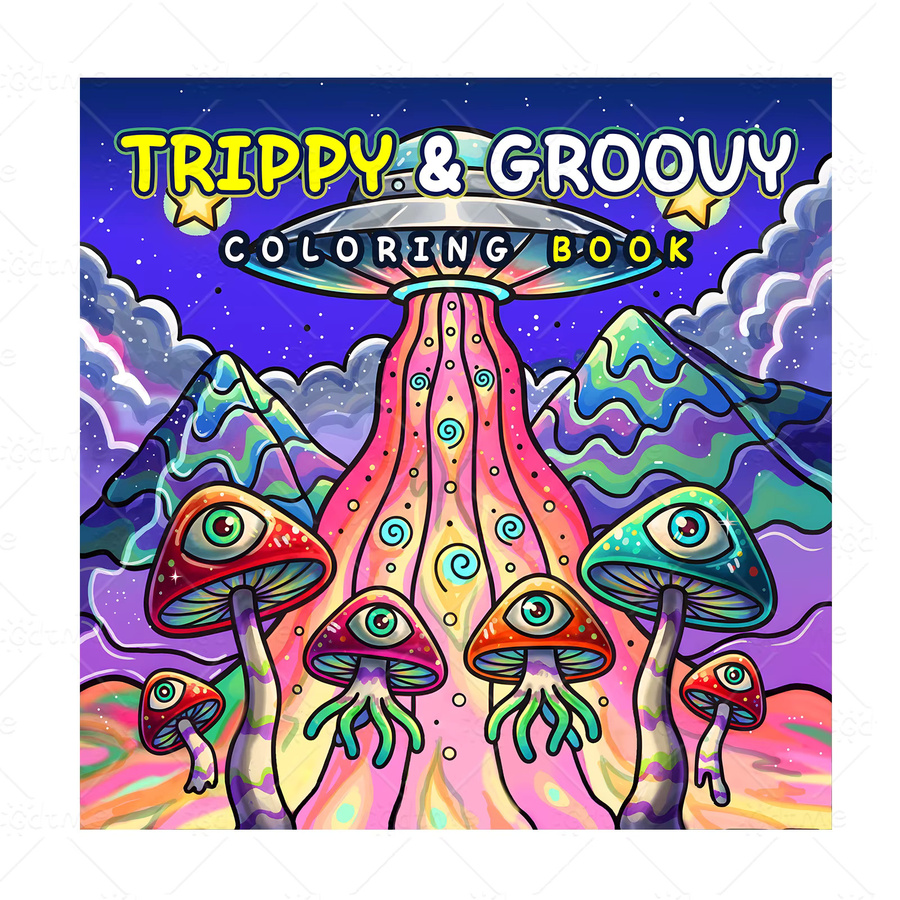TRIPPY & GROOUY Malbuch, mit Kühnen und Einfachen Mustern, für Erwachsene - Bild 6