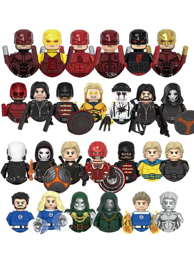 Hot Toys Marvel Daredevil Bricks, Mini-Actionfiguren, Kunststoff - Bild 3