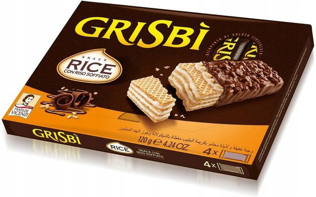 Matilde Vicenzi Grisbi Waffeln mit gepufftem Reis und Schokoladenüberzug 120 g - Bild 1