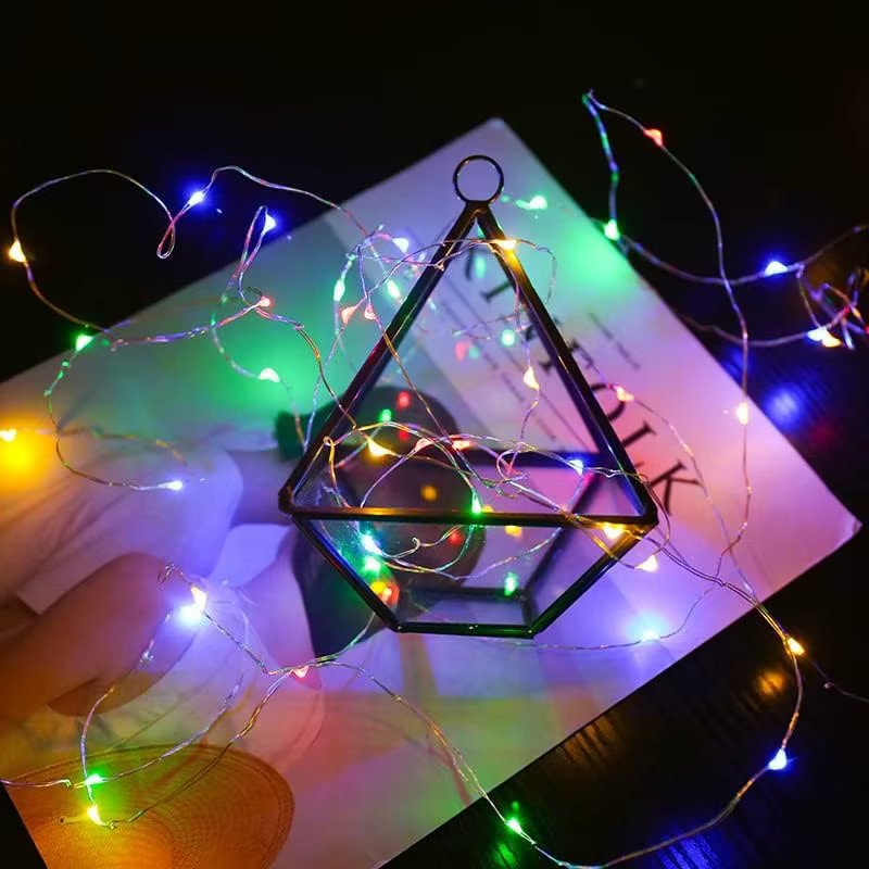TLEDMP LED Mini Lichterkette Twinkle Fairy Light aus Kupferdraht in Gold für Hochzeit und Weihnachtsdekoration - Bild 3