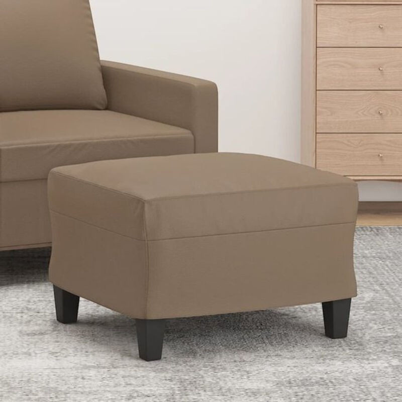 Vidaxl Polsterhocker Modern in Braun aus Kunstleder B/T/H: 60 x 50 x 41 cm - Bild 1