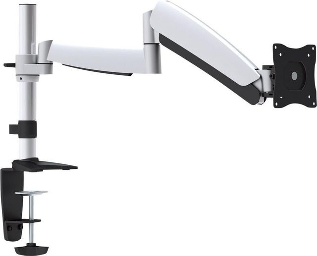 Equip Monitor Tischhalterung aus Aluminium für 17 bis 32 Zoll, 360 Grad drehbar, Silber/Weiß - Bild 1