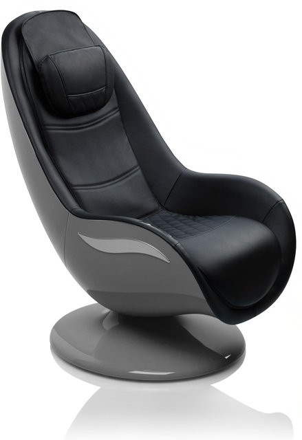 Medisana RS 670 LoungeChair Massagesessel in Dunkelgrau mit Armlehnen und Kunstlederbezug - Bild 1