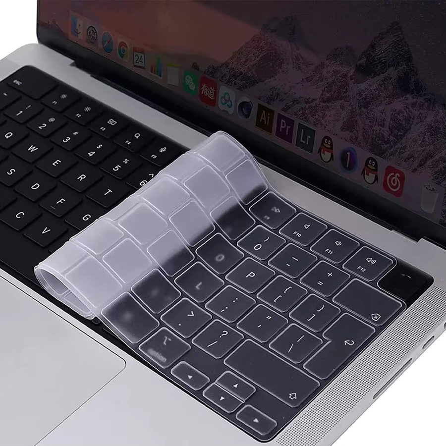 Transparente Tastaturabdeckung für Apple MacBook Pro und MacBook Air (M1/M2/M3/M4 Chip), Layout UK/US, passend für 13,6/14/15/16 Zoll - Bild 4