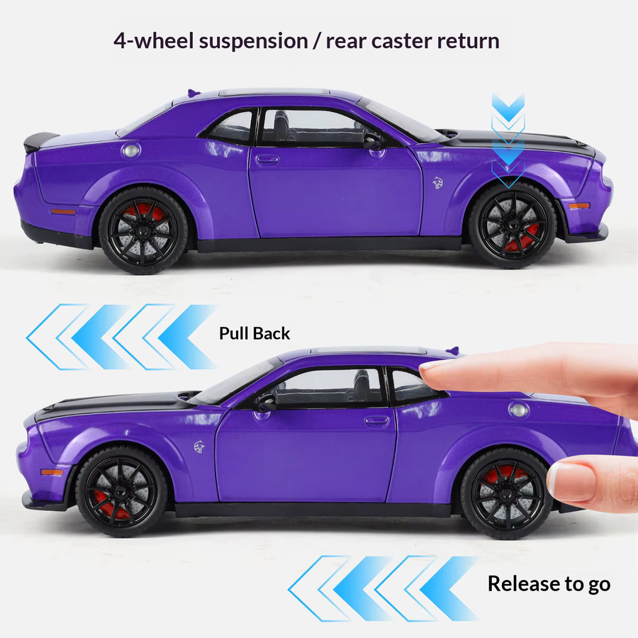 Maisto Hellcat Sportwagen-Modell, 1:24, aus Legierung, mit Sound und Licht - Bild 3