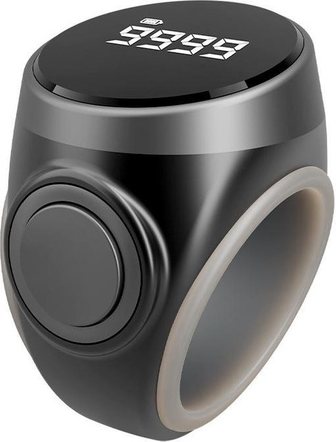 Putwer lova Smart Tasbih Digitaler Elektronischer Fingerringzähler für Muslime in Schwarz - Bild 1