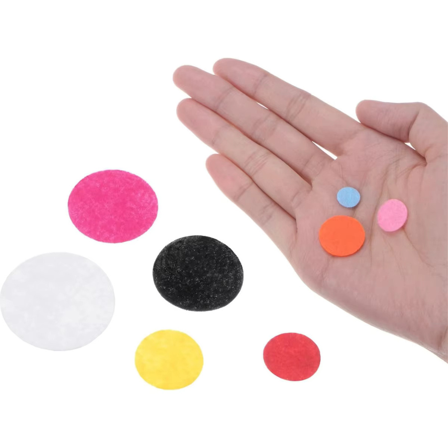 FULANG Vliesstoff-Patches aus Filz in Multicolor und Schwarz, runde Punkte für DIY-Handwerk und Nähzubehör, Durchmesser: 15 mm bis 45 mm - Bild 3