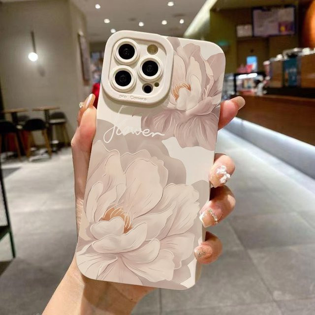Samsung Handyhülle mit Ölgemälde-Blumen-Design in Multicolour für Galaxy S26 S25 S24 S23 S22 S21 Ultra Plus FE und A56 A55 A54 A53 A36 A35 A34 A26 Note 20 Cover - Bild 1