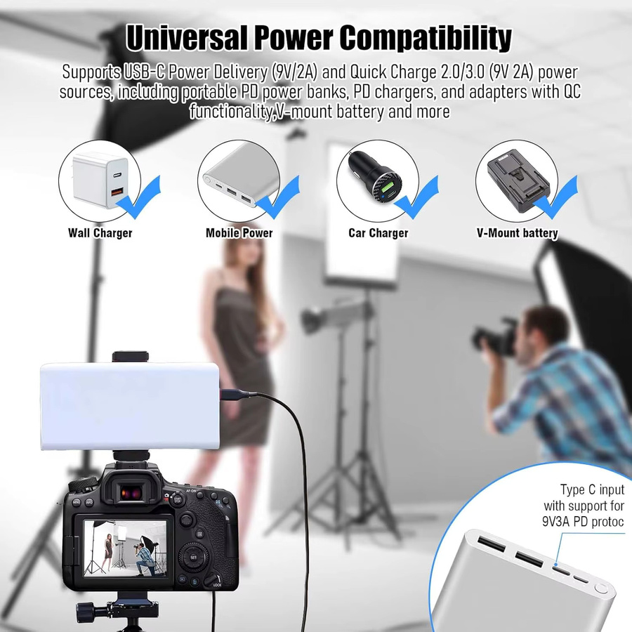 ACK-E6 DR-E6 USB-C Dummy-Akku Adapter für Canon EOS R, R5, R6, R7, 80D, 70D, 60D, 90D, 5D Mark II, III, IV, 6D, 7D in Schwarz - Bild 3