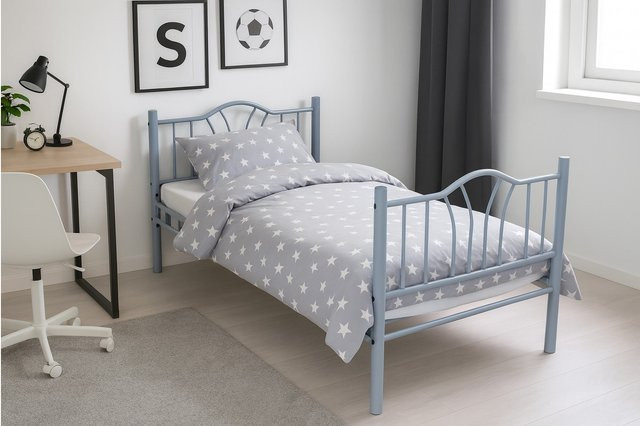 Metallbett Santi von möbel direkt online aus pulverbeschichtetem Metall, B/T/H: 90 x 200 cm - Bild 1