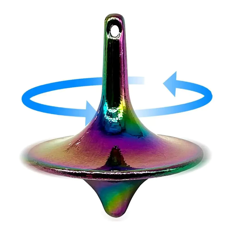 YuHaoHui Totem Metall Gyro, Silbrig, Hand Kreisel, Fingerspitzen Zyklon Gyroskop, Anti Stress Spielzeug - Bild 2
