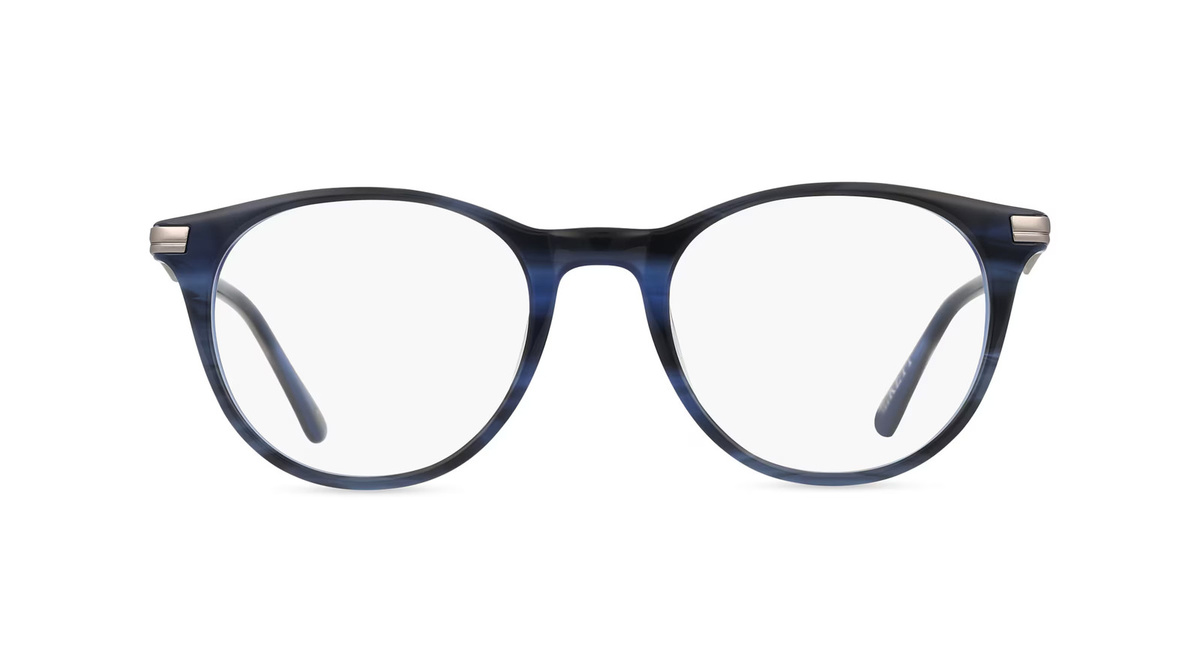 Hackett HE 1319 Korrektionsbrille, Unisex, Vollrand, Rund, Acetat, Blau - Bild 1