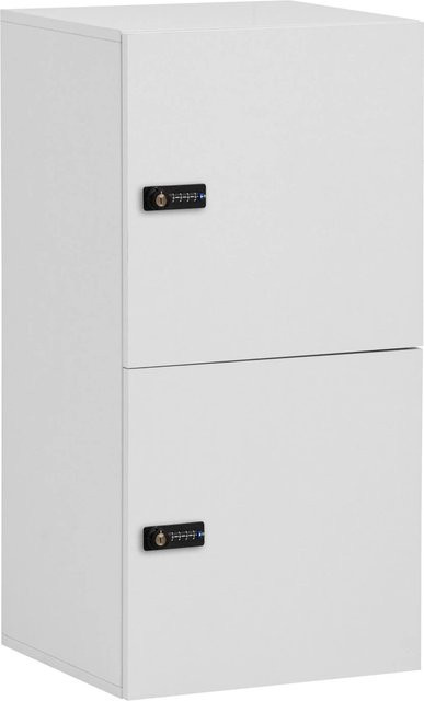 Schildmeyer Spind Locked 2T mit Zahlenschloss Weiß-Matt B: 92,6 cm, T: 45,4 cm, H: 40,7 cm - Bild 1