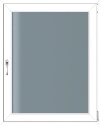 RORO Kunststoff-Fenster KOMFORT B70 in Weiss mit Klarglas, B: 60 cm, H: 100 cm - Bild 1
