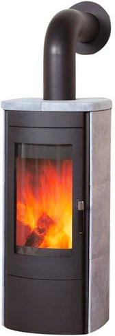 Hark Kaminofen Tiamo EX aus Naturstein in Schwarz und Grau mit 6 kW Leistung - Bild 1