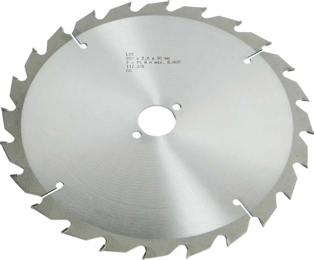 ELLIX Kreissägeblatt für Holz, Carbide Tipped, Ø 250 mm, 24 Zähne, Silber - Bild 1