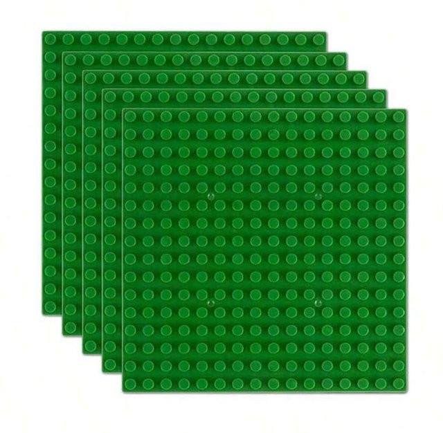 Yiran toy Grundplatte 16x16, grün, 5-teiliges Set, ab 6 Jahren - Bild 1