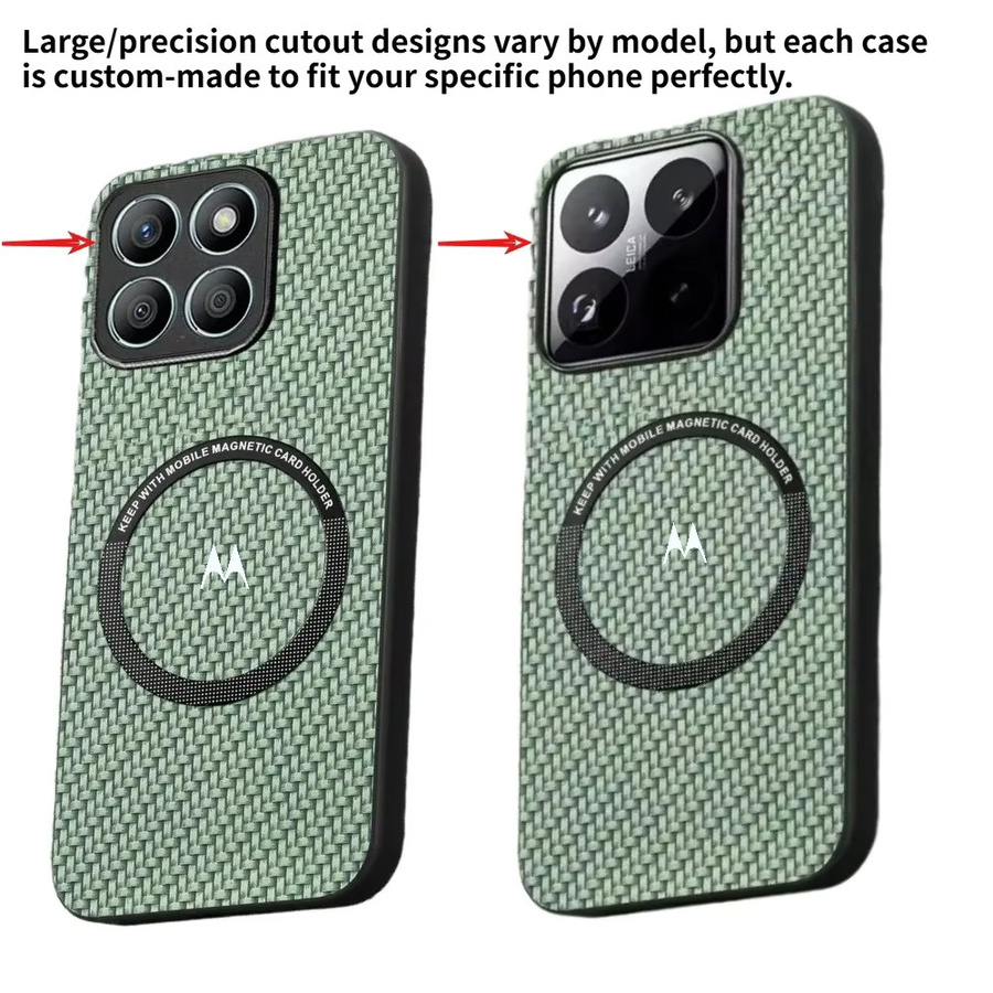 Retro Business Geflochtenes Leder Magnetisches Etui für Motorola Moto Signature Edge 70 Ultra Fusion+ 60 Neo Pro 50 G87/77/67/17 Power Cover in Blau oder Grün - Bild 4