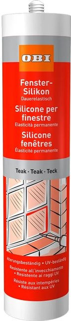 OBI Fenster-Silikon in Teak, Braun, 310 ml - Bild 1