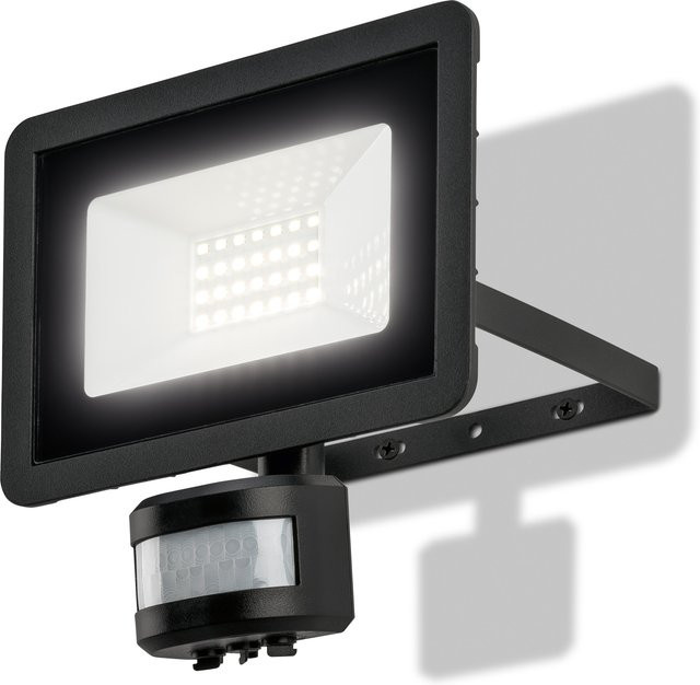 LIVARNO LED-Strahler mit Bewegungsmelder und Dämmerungssensor, 24 W, 2.250 lm, Schwarz, IP44 - Bild 1