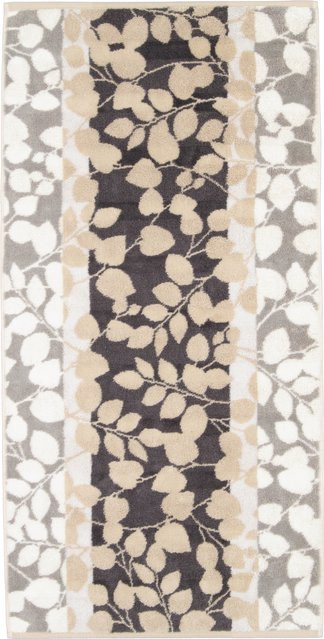 Duschtuch NOBLESSE HARMONY aus Baumwolle mit floralem Muster in Braun und Multicolour, B/T/H: 150 x 80 cm, Oeko-Tex Standard 100 zertifiziert - Bild 1