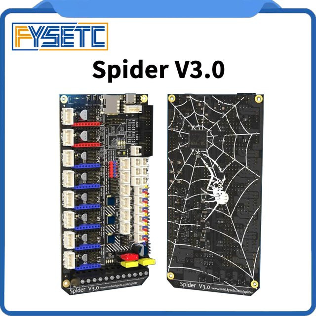 FYSETC Spider V3.0 32Bit Motherboard STM32F446 Steuerplatine mit CAN-Schnittstelle für Voron 2.4 R2 und Trident 3D-Drucker in Schwarz - Bild 1
