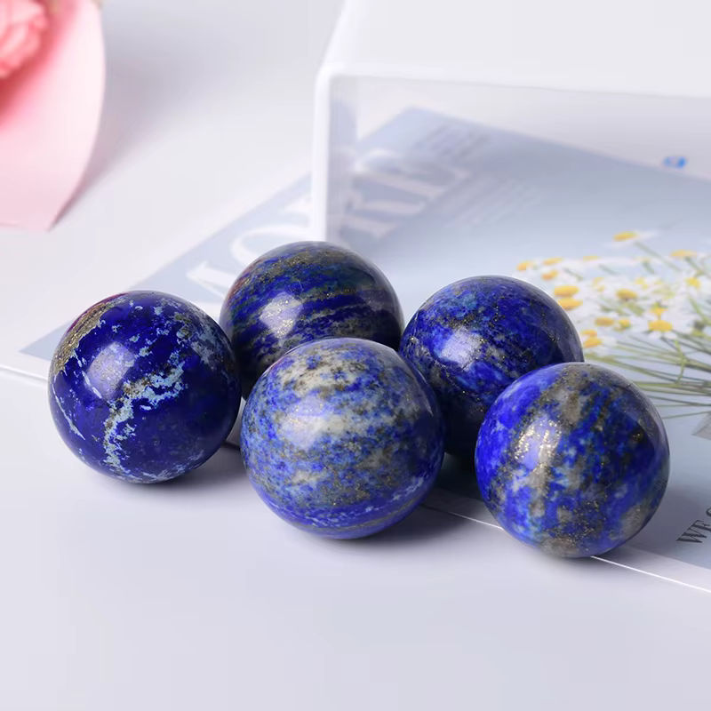 RYCRYSTAL Lapislazuli Kugel in Blau, Durchmesser: 3 cm - Bild 5