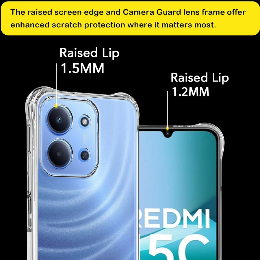 Xiaomi Poco C85 4G Schutzhülle aus transparentem TPU in Militärqualität - Bild 3