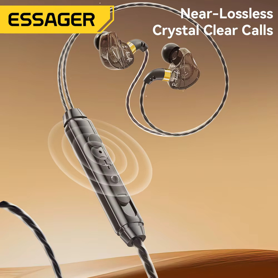 Essager In-Ear-Kopfhörer mit Kabel und Mikrofon über 3,5 mm Klinkenanschluss für Smartphone, PC und Tablet - Bild 3