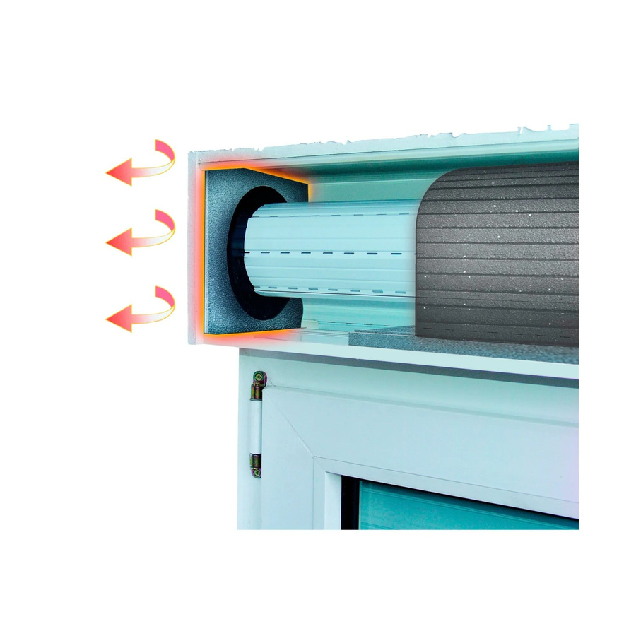 Schellenberg Rollladenkasten Dämmung Seitenteil in Weiß - Bild 2
